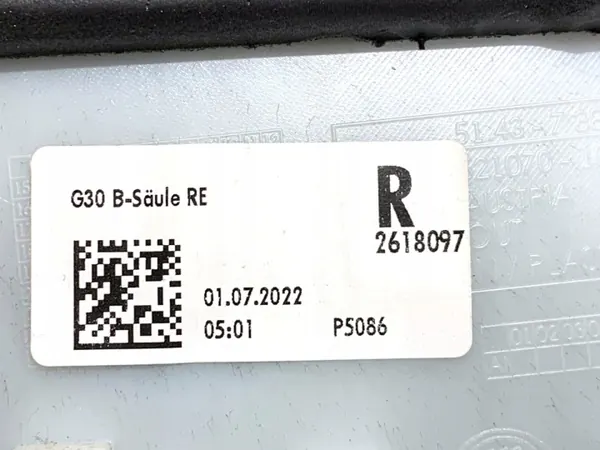Cache de pilier droit OEM 7384528 pour BMW G30 image 5