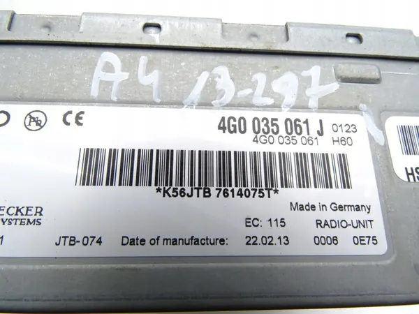 OEM 4G0035061J Radio Tuner för Audi A4 B8 Lift image 6