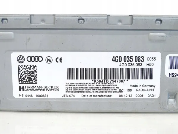 OEM 4G0035083 Radio Tuner Modul für Audi A6 C7 image 5