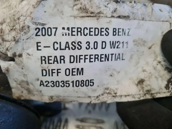 Redutor traseiro MERCEDES-BENZ E (W211) A2303510805 3.0L 2007 image 5