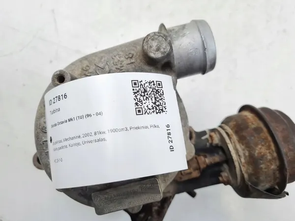 2002 Skoda Octavia Mk1 Turbocompressor GT1749V image 5