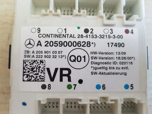 Módulo de control de puerta Mercedes-Benz OEM A2059000628 image 3