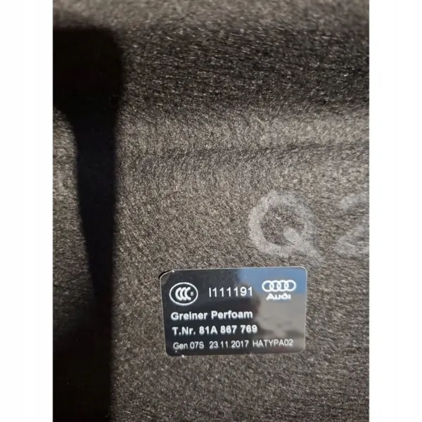 Gebrauchte Audi Q2 Kofferraumablage OEM CXY25 - Audi OE image 3