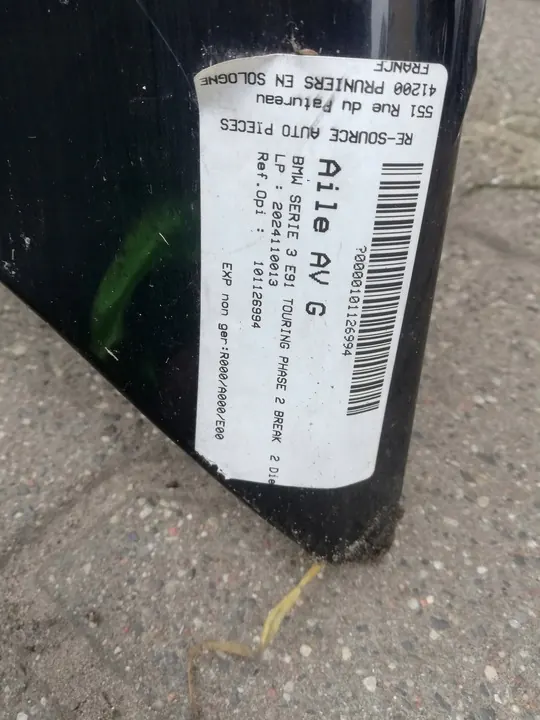 Parafango Anteriore Sinistro BMW 3 E90 E91 image 5