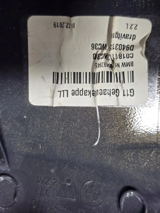 BMW OE OBUDOWA LUSTERKA LEWA G11 Spiegelabdeckung image 5