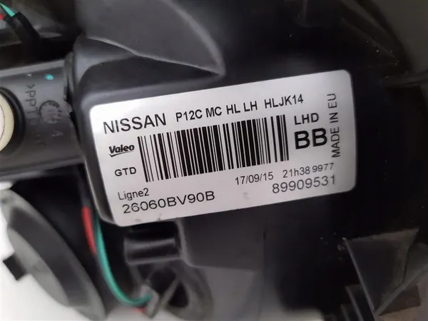 Vasen ajovalot Nissan Juke 2014-2018 OEM image 8