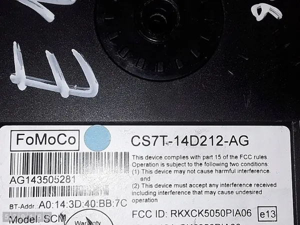 ECU Ford S-MAX 2014 OEM cs7t14d212ag - Usado image 4