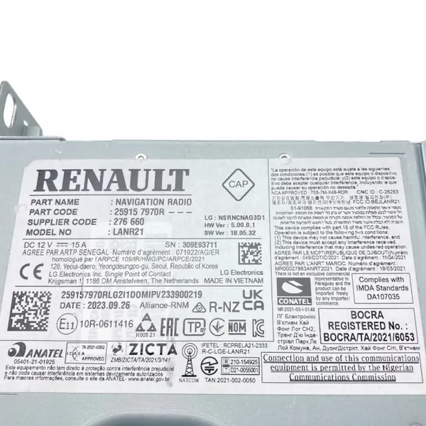 Renault Austral Navigationsradio OEM 259157970R image 10