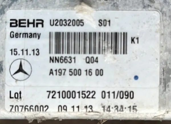 Mercedes Oljekylare OEM A1975001600 - Begagnad image 3