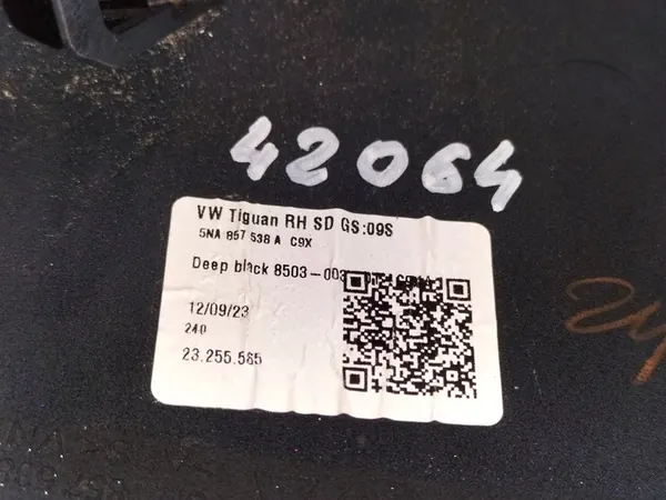 Oikea peiliteline VW TIGUAN II 16- OEM 5NA857538A image 5
