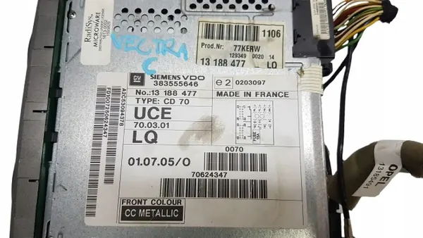 Opel Vectra C Lift radiodisplay OEM 13188477 image 4