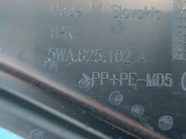 VW T-ROC LIFT 1.5 TSI 110KW 2025 R Underbody Shield Höger 5Q0825202AS image 8