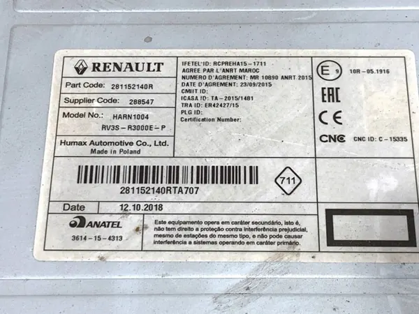 Radio OEM 281152140R pour Renault Master III - Multimédia image 4