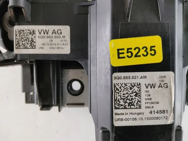 VW PASSAT KOMBINATIONS-SCHALTER 3Q0953521AM image 2