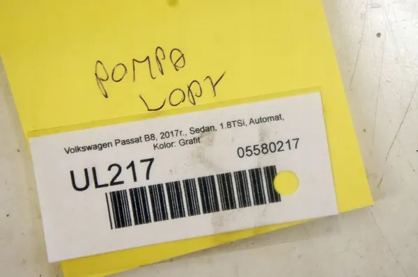 UL217 VW Passat B8 1.8TSI Bomba de Ar Secundária image 7