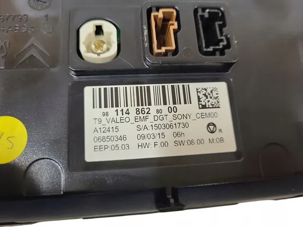 Peugeot 308 II T9 Display Scherm 981148628000 image 4