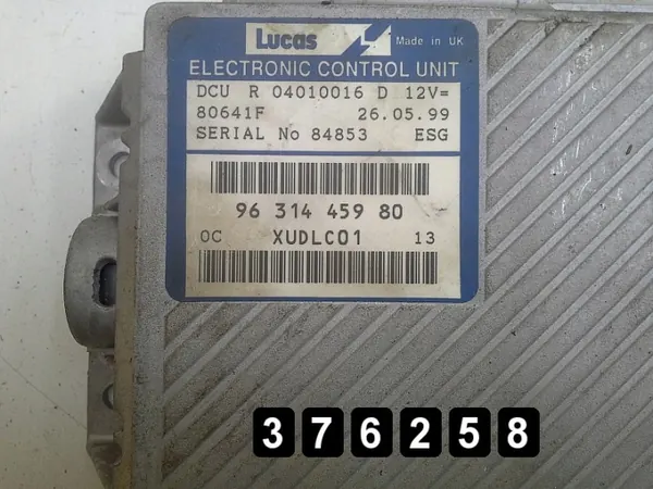 ECU Citroen XM usado OEM AM-376258 para 1991 2100TD image 5