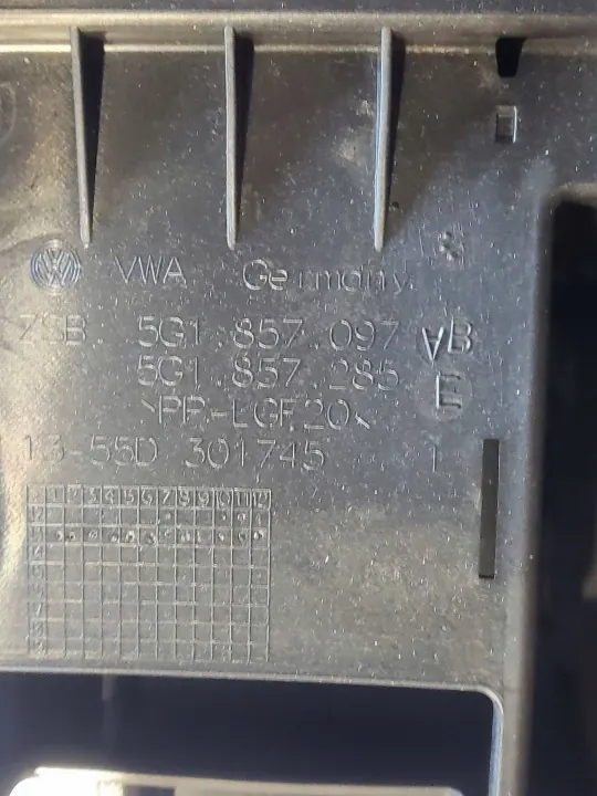 Boîte à gants passager d'occasion OEM 5g1857097 Volkswagen image 4