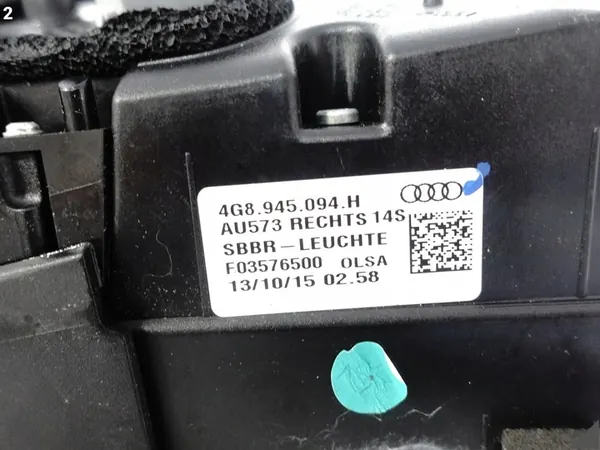 AUDI A7 S7 RS7 4G8 C7 14-18 Luz Trasera Derecha Matrix image 3