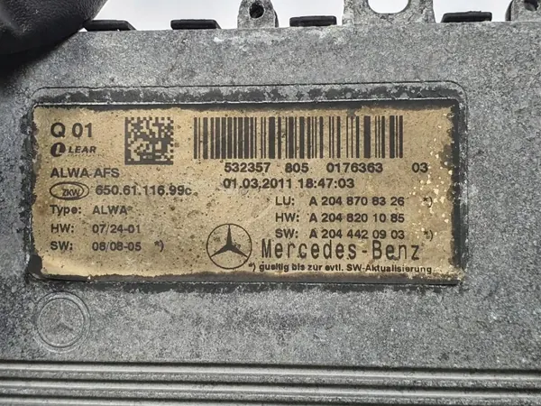 Mercedes-Benz Xenon-voorschakelapparaat OEM A2048708326 image 3