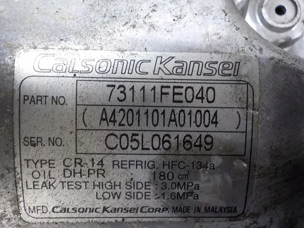 Compressore aria condizionata Subaru Impreza II 2.0 OEM 73111FE040 image 4