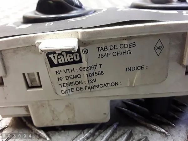 Module climatisation Renault Scenic OEM 662367t image 6