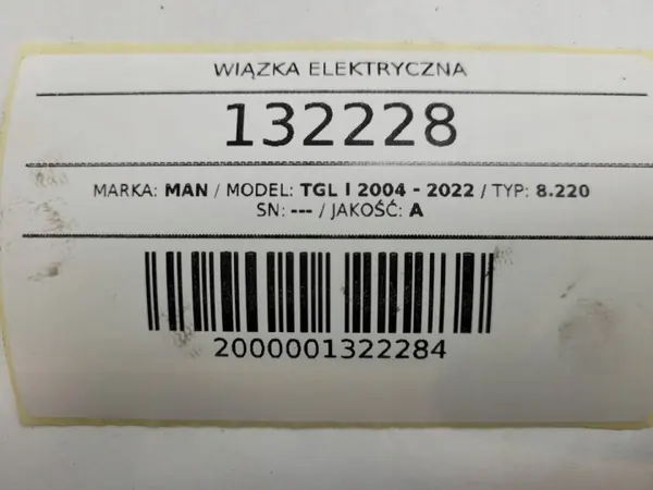 Moottorin Johdotus OEM AUST132228 MAN TGL:lle image 6