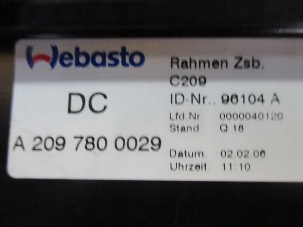 Teto solar Mercedes CLK W209 OEM A2097800029 image 6