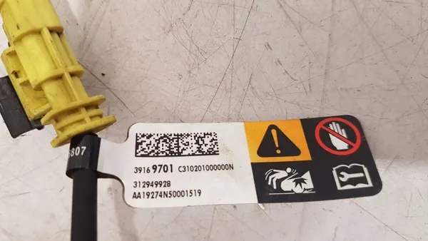 OEM 39169701 Jalankulkijan Turvatyynytoimija Opel Insignia B image 3
