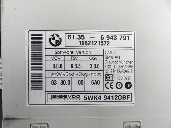 Ensemble de démarrage ECU BMW 7561834 image 5