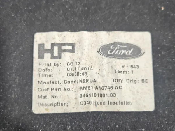 OEM IMPRK1556288 Motorhuvisolering Ford Focus MK3 image 7