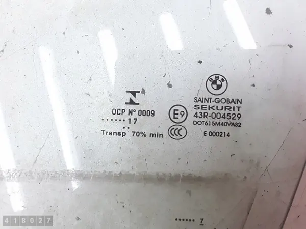 Cristal de puerta BMW X3 F25 OEM dot615m40vas2 image 3