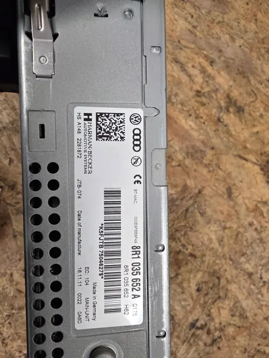 Leitor MMI Navegação Audi OEM 8r1035652a Usado image 6