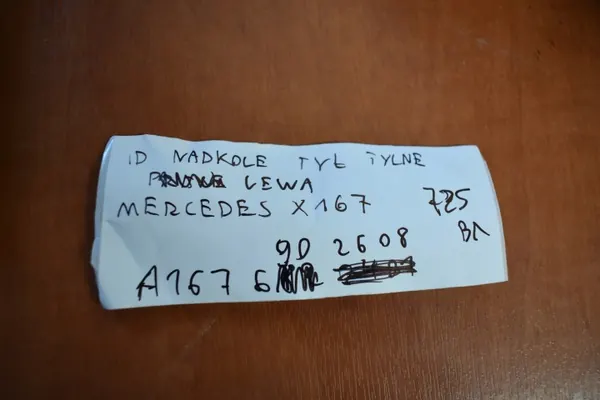 Taka vasen lokasuoja OEM A1676902608 555 Mercedes X167 image 5