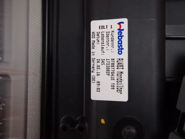 Moteur de store de toit Audi A5 8T OEM 8T8877041E image 9