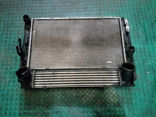 Bmw 3 e90 e91 2.0 d chłodnica wody klimatyzacji intercooler komplet chłodni image 2