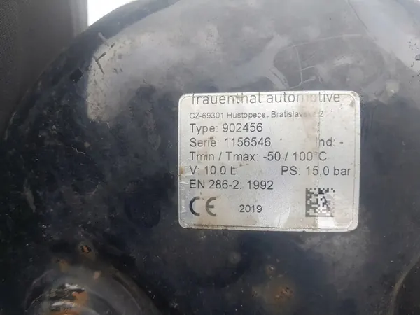 MAN OEM lufttank 10L för TGA TGX TGS lastbilar image 3
