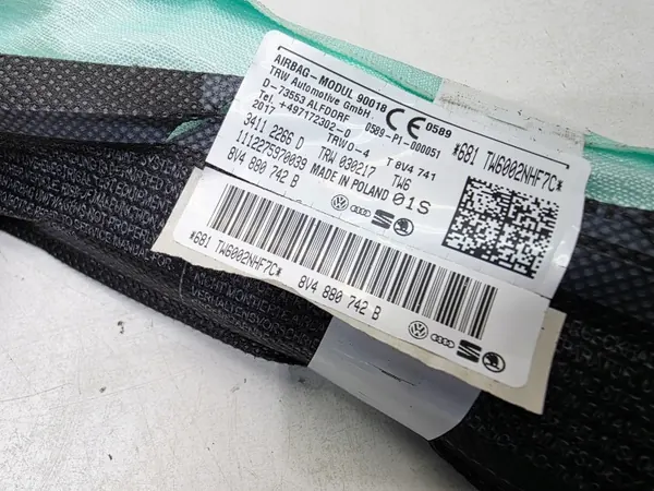 OEM 8V4880742B Airbag cortina derecho Audi A3 III image 4