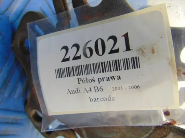 AUDI A4 B6 SEDAN 1.9TDI Höger halvmantel 8E0407272S image 7