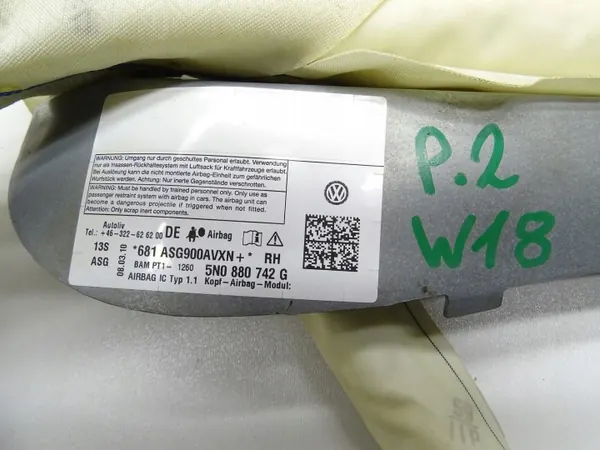 OEM 5N0880742G Höger Airbaggardin för VW Tiguan I image 4