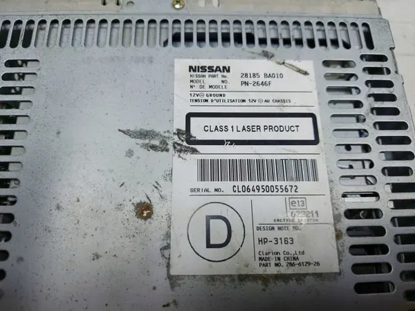 CD-byttare OEM 28185BA010 för Nissan Primera P12 image 5