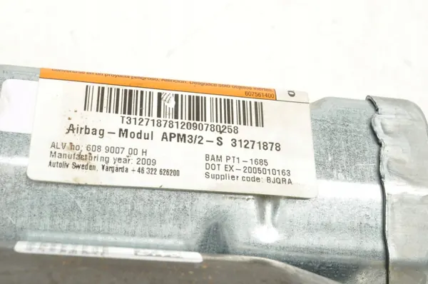 Airbag Passager Volvo XC60 I OEM 31271878 image 8