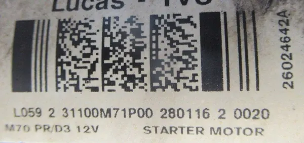 Suzuki Baleno II 2017 1.2 Motor de arranque 31100M71P00 image 5