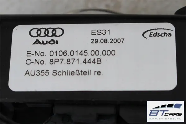 Audi A3 8P Cabrio katonlukko OEM bt-cars-1050 image 7