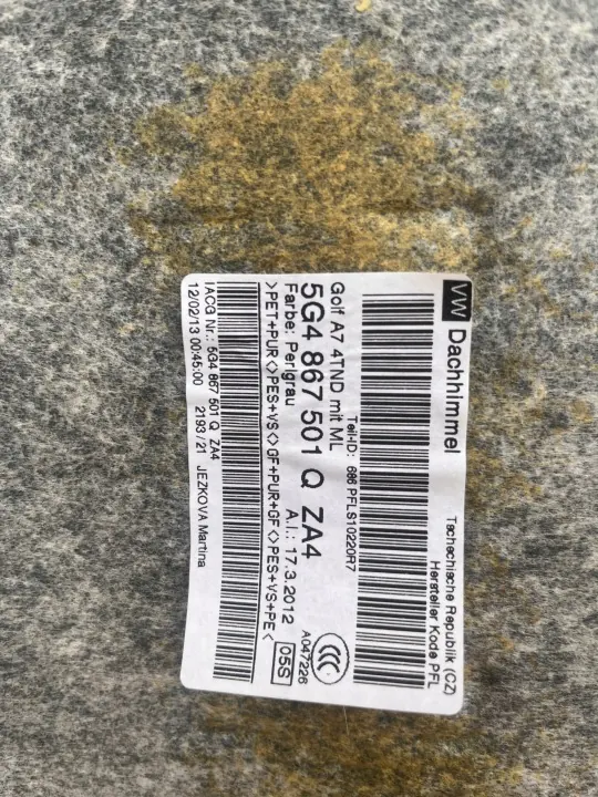 OEM 5G4867501Q Dachhimmel für VW Golf VII 7 5D image 6