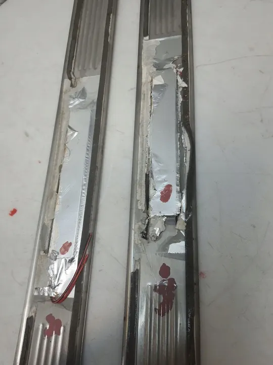 Plaques de seuil chromées éclairées Mercedes W212 W218 image 5