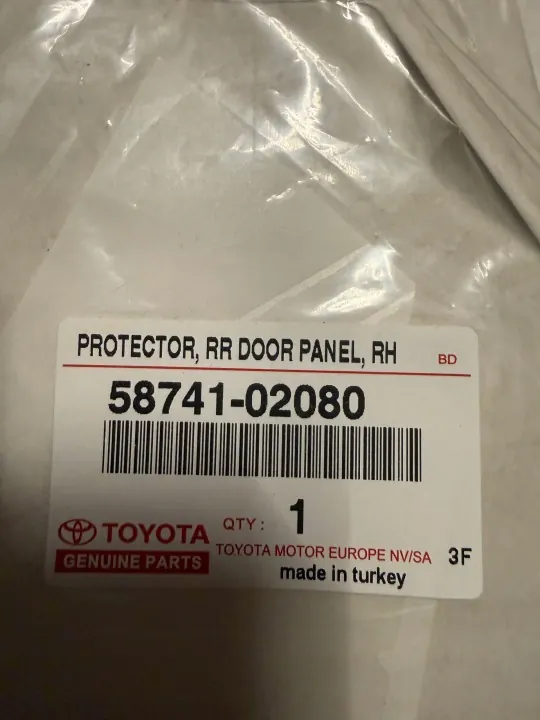 Autocolante traseiro esquerdo Toyota Auris OEM 58741-02080 image 2