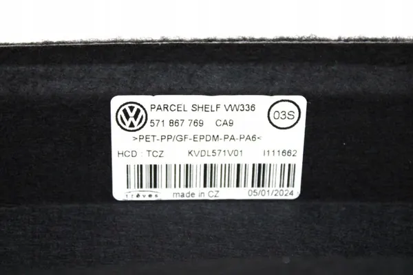 Estante de maletero OEM 571867769 para Volkswagen Tigu image 3