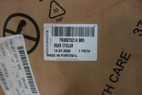 VW Sharan II 7N0 Bakre stötfångare Spoiler OEM 7N0807521A image 9