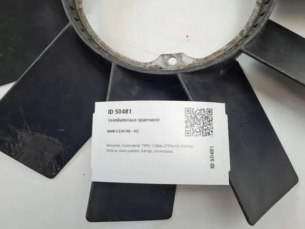 1999 BMW 5 E39 Jäähdyttimen tuuletin 1744971 image 5